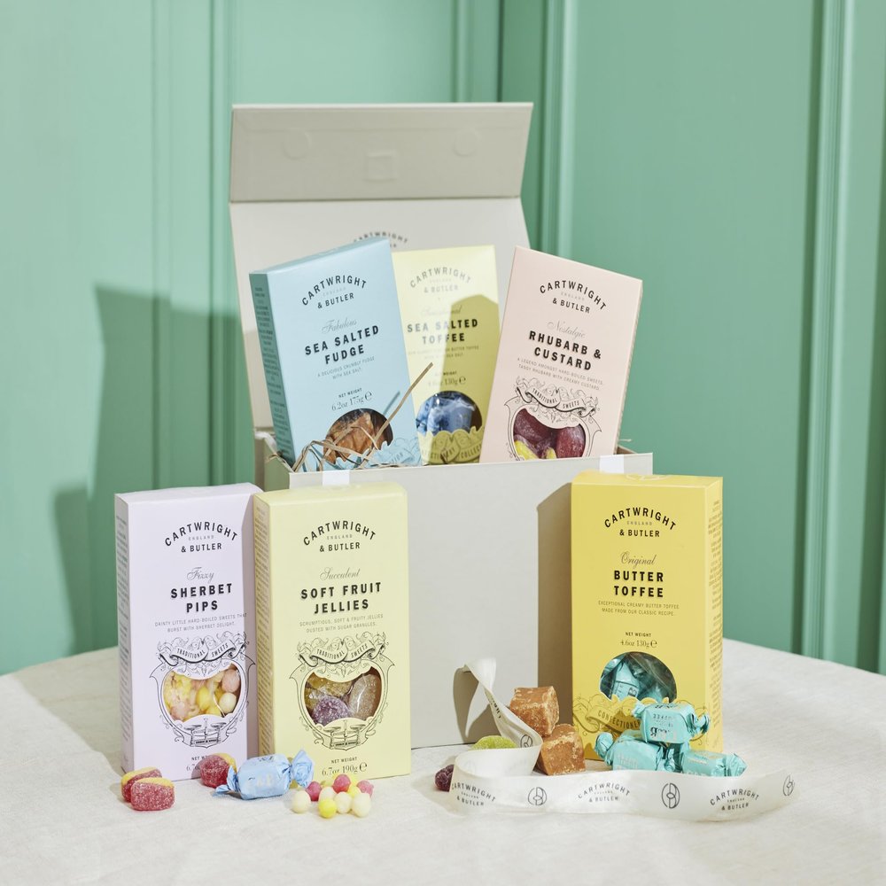 Cartwright & Butler | The Sweet Shop Selection Box Food Hamper | Mother's Day | Luxury Confectionery | Happy Birthday | Anniversary Present | Thank You Gift | Congratulations