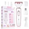 ACWOO Electric Lady Shaver for Women, Bikini Trimmer Women 4-in-1 Wet and Dry, Rechargeable Nose Hair Trimmer, Advanced Pain-Free Electric Razor for Face Legs Underarm Nose and Eyebrow view 1