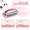 ACWOO Electric Lady Shaver for Women, Bikini Trimmer Women 4-in-1 Wet and Dry, Rechargeable Nose Hair Trimmer, Advanced Pain-Free Electric Razor for Face Legs Underarm Nose and Eyebrow view 3