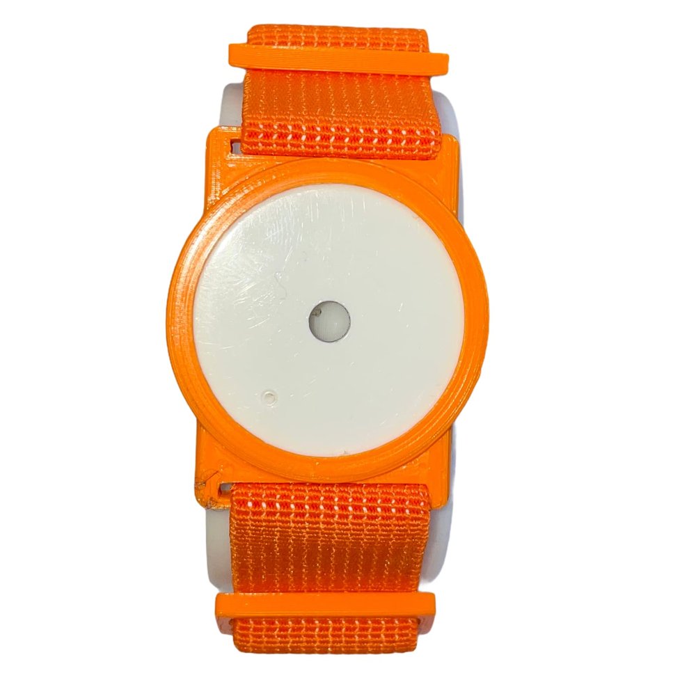 CGM Clips UK - Sensor Armband Holder/Protector Compatible with Freestyle Libre 1/2 (Orange)