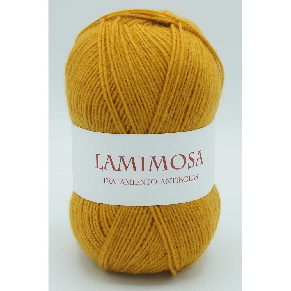 AdR Acrylic Lamimose in 100 g and 370 m Balls, Mustard 3074