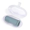 Baby Finger Toothbrush, Food Grade Silicone Tooth Cleaner, 0-2 Years Infant Toddler Soft Silicone Training Aid BPA Free, 2 Pack (Sage+Ether) view 2