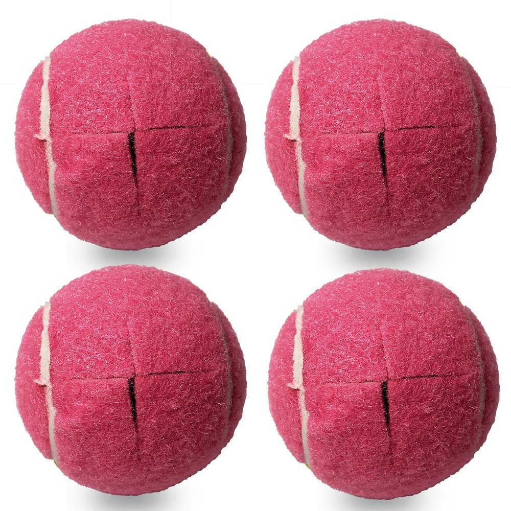 Tennis Balls for Walkers 4 Pack, RMASCOV Precut Tennis Balls for Walkers,Walker Balls Tennis Ball for Chair Legs(Pink)