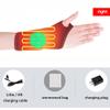 Wrist Heated Brace Wrap - Riloer 3 Adjustable Levels Pain Relieve Wrist Heated Brace Wrap with USB DC Charging with Massage Function view 2