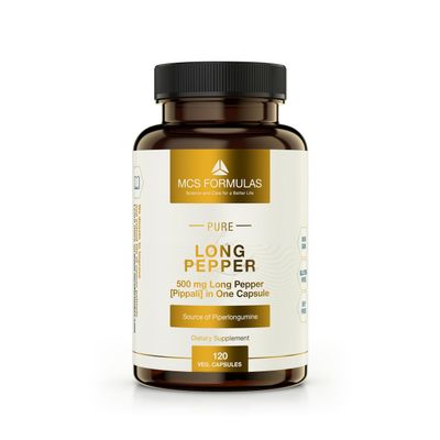 Long Pepper, 500mg/ Vegan Capsule, Organic Quality & 100% Purity