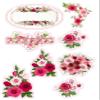 Valentines-Day ROSE/BUTTERFLIES/FLOWERS/BALLONS ICING edible pictures cake toppers - KM Designs (km_rose_7) view 1