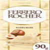 3 x Ferrero Rocher Hazelnut White Chocolate Bars with Hazelnuts 90 g Filled White Chocolate with Hazelnut Cream and Hazelnut Pieces view 1