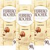 3 x Ferrero Rocher Hazelnut White Chocolate Bars with Hazelnuts 90 g Filled White Chocolate with Hazelnut Cream and Hazelnut Pieces view 3