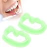 2pcs Cheek Retractor, Food Grade Silicone Mouth Lip Opener Reusable Dental Mouth Opener for Oral Inspection and Teeth Whitening - Light Green view 1