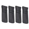 4pcs Mens Manual Shaver Case Leather Case Leather Travel Pouch Case Portable Safety Case Travel Shaving Pouch Shaver Storage Case for Men Black view 1
