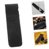 4pcs Mens Manual Shaver Case Leather Case Leather Travel Pouch Case Portable Safety Case Travel Shaving Pouch Shaver Storage Case for Men Black view 3