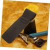 4pcs Mens Manual Shaver Case Leather Case Leather Travel Pouch Case Portable Safety Case Travel Shaving Pouch Shaver Storage Case for Men Black view 4