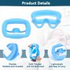 2 Pcs Dental Mouth Opener, Reusable Silicone Mouth Opener for Teeth Whitening Mouth Guard Game Cheek Lip Retractors Expander for Oral Inspection and Teeth Whitening (Blue) view 2
