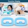 2 Pcs Dental Mouth Opener, Reusable Silicone Mouth Opener for Teeth Whitening Mouth Guard Game Cheek Lip Retractors Expander for Oral Inspection and Teeth Whitening (Blue) view 3