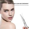 AsonTao Small Round Tip Nose Hair Scissors, Professional Grooming Scissors for Eyebrow, Nose, Ear Trimming, Silver, Stainless Steel view 2