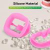 2pcs Mouth Opener, Silicone Dental Cheek Retractor Reusable Oral Cheek Flexible Retracto Dental Mouth Lip Opener for Teeth Whitening, Dental Lip Cheek Retractor Mouthguard - Pink view 3