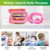 2pcs Mouth Opener, Silicone Dental Cheek Retractor Reusable Oral Cheek Flexible Retracto Dental Mouth Lip Opener for Teeth Whitening, Dental Lip Cheek Retractor Mouthguard - Pink view 4