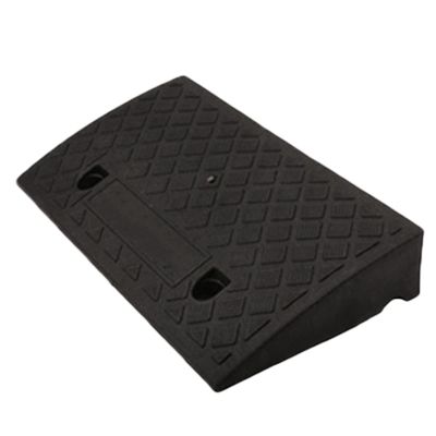 XXIOJUN Large Curb Ramp, Heavy Duty Curb Ramps, Rubber Threshold Ramp for Driveways,Car, Truck, mobility Scooters,wheelchair,caravan (Color : Black, Size : 50x38x15cm)