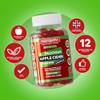 Apple Cider Vinegar Complex with Mother 1000mg Gummy | Vitamins C, B6, B12, Folic Acid and Chromium | Apple Flavour | 60 Vegan Gummies | Digestive Health, Energy and Metabolism Support by NUTRIGUMS view 4