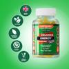 Energy Vitamin B Complex Gummy | Vitamins B2, B3, B5, B6, B12 & Folic Acid with Zinc and Iodine | Tropical Fruit Flavour | 60 Vegan Gummies | Energy Support & Psychological Function by NUTRIGUMS view 4