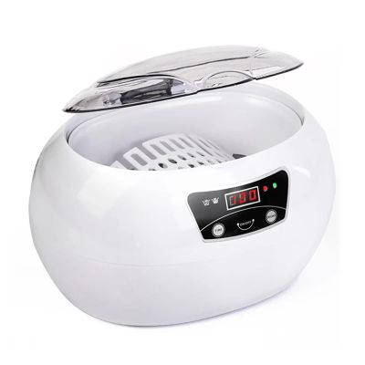 Amasie 600ml Ultrasonic Cleaner Bath Timer For Jewelry Parts Glasses Manicure Stones Cutters Dental Razor Brush Ultrasound Sonic