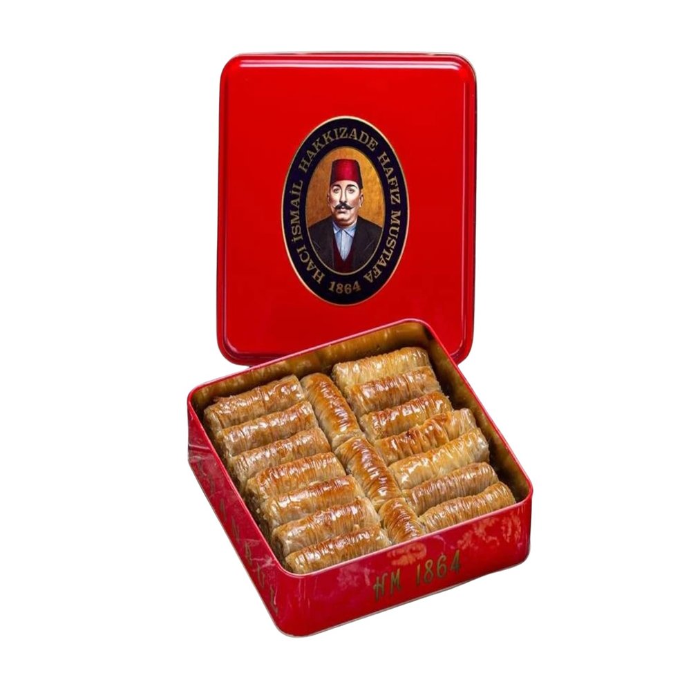 Hafiz Mustafa 1864 Istanbul Baklava Pastry Box - Baked Baklava Dessert Snacks Made from Fresh Phyllo Dough Sheets, Pistachio, Hazelnut, Walnut - Turkish Sweets Tray Gift Ideas for Birthday, Christmas