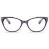 2SeeLife Narrow Cat Eye Reading Glasses for Women SmallMedium Fit, Sturdy Frame, Spring Hinges, Stylish Cateye Readers, Purple, +3.00