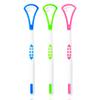 Annhua Tongue Scraper for Adults 3 Pack, Silicone Tongue Cleaner with Double Sided, Portable Tongue Brush for Fresh Breath and Reducing Tongue Coating Deposits - Blue, Green, Red view 1