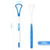 Annhua Tongue Scraper for Adults 3 Pack, Silicone Tongue Cleaner with Double Sided, Portable Tongue Brush for Fresh Breath and Reducing Tongue Coating Deposits - Blue, Green, Red view 2
