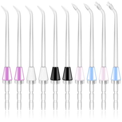 MySmile 10 PCS Replacement Jet Tips Oral Irrigator Nozzle Set Compatible with Waterpik Water Flosser, Includes Classic Tips Periodontal Pocket Tips and Plaque Seeker Tips