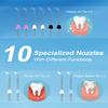 MySmile 10 PCS Replacement Jet Tips Oral Irrigator Nozzle Set Compatible with Waterpik Water Flosser, Includes Classic Tips Periodontal Pocket Tips and Plaque Seeker Tips view 2