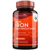 Nutravita Iron Tablets 28mg  180 Vegan Tablets (3 Month Supply of Iron Supplements)  Contributes to The Reduction of Tiredness and Fatigue  Suitable for Men and Women  Made in The UK view 1