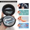 Gxamz Orthodontic Retainer Case with Organizer Bag Aligner Case Bag Retainer Travel Case Pack Mouth Guard Box (Black regular) view 3
