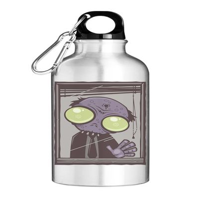 Zombie In The Office 9 To 5 Corporate Tourist Water Bottle Silver 400ml