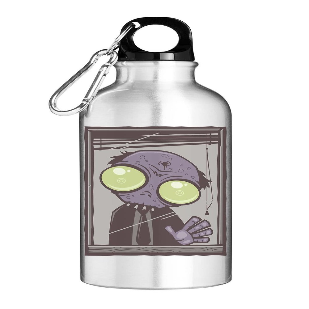 Zombie In The Office 9 To 5 Corporate Tourist Water Bottle Silver 400ml