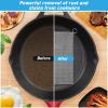 Cast Iron Cleaner, cast Iron scruber, Upgrade Thin Ring, 316L Stainless Steel Scrubber Patented L 8''x 8''(20x20cm), Stainless Steel mesh,Steel Wool Scrubber,Skillet/Ring/Oven Cleaner (8''x8'') view 2