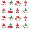 16 Stand Up Cute Christmas GNOMES Themed Edible Wafer paper Cake Toppers Decorations view 2