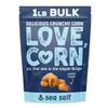 LOVE CORN Sea Salt Crunchy Corn Snack | 450g Bag | Kosher, Vegan, Gluten-Free | Low Sugar, Low Calorie, 3 Ingredients | Alternative for Crisps, Mixed Nuts & Popcorn | Perfect Healthy Graze | UK Made view 1