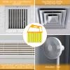 1 Piece Blind Cleaner Duster Tool, 7 Finger Dusting Cleaner Tool for Window Venetian, Washable Mini Cleaner Brush, Hand Held Cleaner Tool for Air Conditioner Wood Blinds Dust Dirt (Yellow) view 2