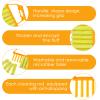 1 Piece Blind Cleaner Duster Tool, 7 Finger Dusting Cleaner Tool for Window Venetian, Washable Mini Cleaner Brush, Hand Held Cleaner Tool for Air Conditioner Wood Blinds Dust Dirt (Yellow) view 4