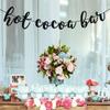Hot Cocoa Bar Banner, Hot Cocoa Bar Decorations, Its Cold Outside Bar Sign, Wintertime Holidays Christmas Party Decor, Hot Chocolate Bar Decorations Black Glitter view 4