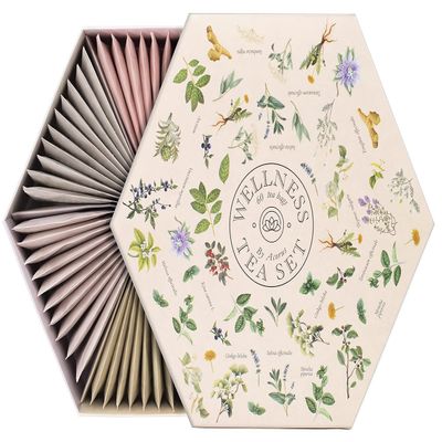 ACORUS Wellness Tea Set Natural Herbal Tea Variety Pack, Gift Set of 6 Different Teas, 60 Bags Individually Wrapped, Herbal Sampler Box, Harmonious Balance of Taste and Aroma