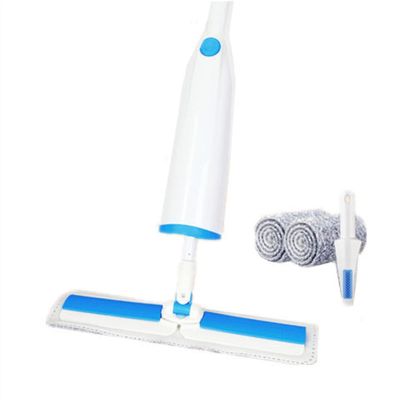 jbshop mop Squeeze Mop Twist Water Self- cleaning Hand Free Washing Household Cleaning Balai Flat Wooden Floor Rotating Self- wring Cleaner Floor mop (Color : Mop Total 2 rags)