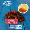 6 x 58g Bags Chilli Chutney Slices Beef Biltong THE BILTONG SHOP High Protein Savoury Low Carb Snack view 3
