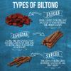 6 x 58g Bags Bloody Mary Sticks Beef Biltong THE BILTONG SHOP High Protein Savoury Low Carb Snack view 4
