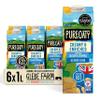Glebe Farm PureOaty Creamy & Enriched - Barista Style Gluten Free Dairy Free & Vegan Coffee Creamer, High Protein with Calcium & Vitamin B12, 6 x 1 Litre view 1