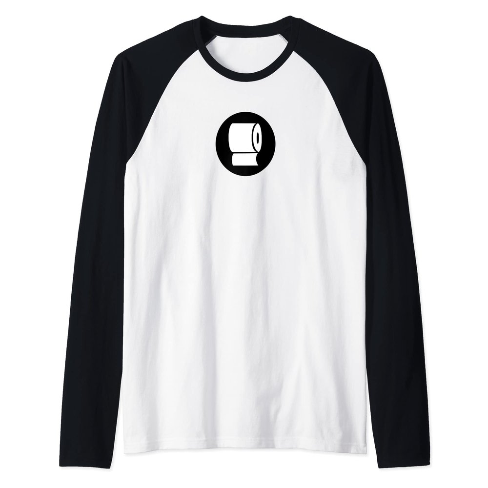 Toilet Paper Roll Raglan Baseball Tee