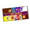 Happy Birthday Cousin Chocolate Bar Wrapper Novelty Lovely Gift Present CH-564 (without chocolate) view 1