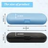 2 Pcs Electric Toothbrush Travel Case, Portable Travel Toothbrush Holder for Oral-B Pro and Other Electric Toothbrush Set by Hovesty, Blue and Black, view 2