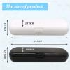 2 Pcs Electric Toothbrush Travel Case, Portable Travel Toothbrush Holder for Oral-B Pro and Other Electric Toothbrush Set by Hovesty(White and Black) view 2